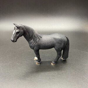 Schleich 2016 Black Stallion Horse Figure Black White Spot D-73527
